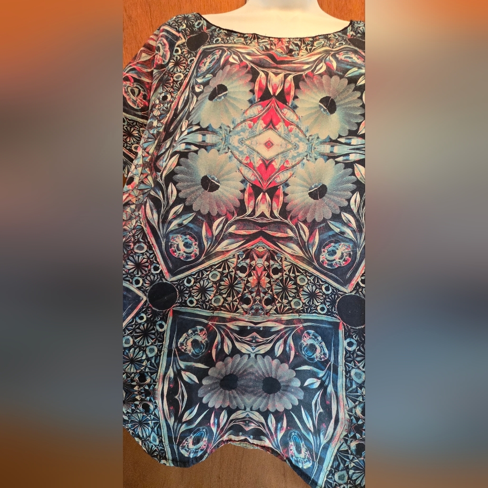 Rock & Republic Geometric Short Sleeve Tee SzXL NWT - Picture 3 of 6